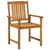 vidaXL Patio Chairs with Cushions 2 pcs Solid Acacia Wood - 4 of 4