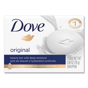 Dove White Beauty Bar, Light Scent, 2.6 oz, 36/Carton - 1 of 4