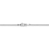 Black Bow Jewelry 1mm, 14k White Gold, Solid Franco Chain Necklace - 4 of 4