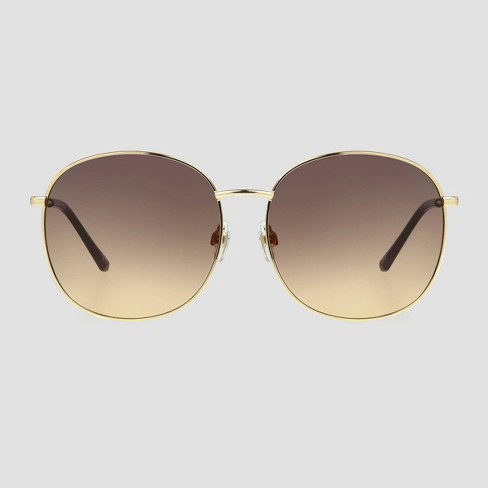 Large cheap gold sunglasses