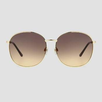 Women's Oversized Metal Round Sunglasses - Universal Thread™ Gold