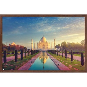 Trends International Wonders of the World - Taj Mahal Framed Wall Poster Prints - 1 of 4