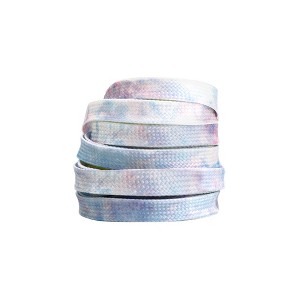 INSPIRE CHIC Flat Colorful Tie Dye for Sneakers Boots Shoestring 2 Pair - 1 of 3