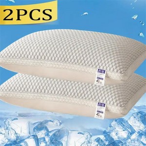 Aghana Digitals 2-Pack Ice-Silk Cooling Tofu Pillows with 3D Massage Texture, Dual-Side Design & - 1 of 4