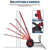 Heavy-Duty Rolling Snow Shovel, 29" Blade, 3-Size Metal Blade & Adjustable Handle, with Wheels for Driveway and Sidewalk - 2 of 4
