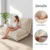 MAXYOYO Bean Bag Sofa Bed - Corduroy Floor Sofa with Washable Cover, Beige - 4 of 4