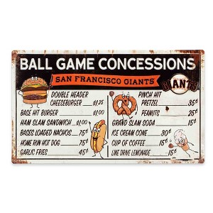 MLB San Francisco Giants Baseball Concession Metal Sign Panel - 1 of 4