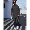 WhizMax Men's Hooded Cloak Casual Long Pullover Hoodie Cape Hip Hop Sweatshirt with Pocket - 4 of 4