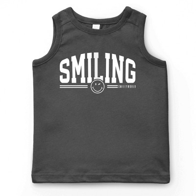 The Juniper Shop SmileyWorld Arched Varsity Youth Tank Top