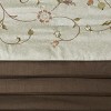 Gulches King 7 Piece Elegant transitional style Embroidered Comforter Set£¬Green - 4 of 4