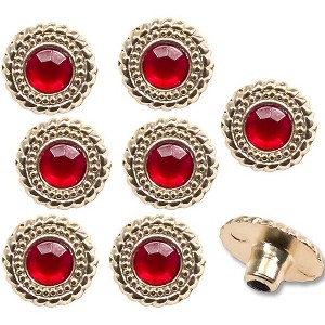 Set of 8 Replacement Ruby Rivets Compatible with WWE World Heavyweight Championship Adult Size Replica Belt - 1 of 1
