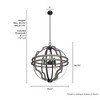 Hunter Fans 25.5" Stone Creek Pendant Ceiling Light Noble Bronze Finish - 3 of 4