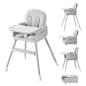 BabyBond Portable 3 in 1 Baby High Chair, Convertible High Chair for Babies and Toddlers with 5 Point Harness and Three Adjustable Height Settings - 1 of 4
