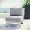 Modway Shore Armless Outdoor Patio Aluminum Chair - 3 of 4