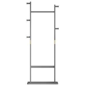 Solid wood Coat Racks hanger protection ,Shelves for bedroom,entrance,living room ,Athenian grey - 1 of 4