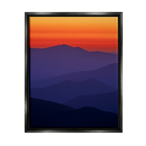 Stupell Industries Bold Mountain Sunrise SkyFloater Canvas Wall Art, 17 x 21