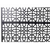 Grungis Patio Decorative Screen Metal Fence Privacy Screen with Hollow Geometric Pattern for Outside and Balcony,76" H×48" W - 3 of 4