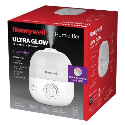 Honeywell Ultra Glow Light Changing Cool Mist Humidifier and Diffuser