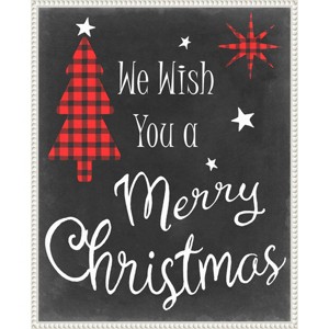 Amanti Art 23"x28" We Wish in Red by Sharon Chandler Framed Canvas Wall Art - 1 of 4