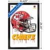 Trends International NFL Kansas City Chiefs - Drip Helmet 20 Framed Wall Poster Prints - 3 of 4