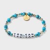 Little Words Project You Can Beaded Bracelet - Blue/White/Gold - 3 of 4