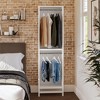 Systembuild Evolution Luxe 2-Shelf Double Clothing Rod Closet Tower, Ivory Oak - 3 of 4