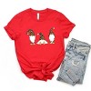 Simply Sage Market Leopard Gnomes Short Sleeve Tee - 2XL - Red - 3 of 4