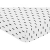 Sweet Jojo Designs Boy Baby Fitted Crib Sheet Bear Mountain Black and White - 3 of 4