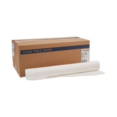 McKesson Exam Table Paper, Crepe Medical Paper - White