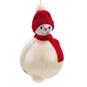 Italian Ornaments 6.0 Inch Drifty Snowman Italian Ornament Tree Ornaments - 1 of 4