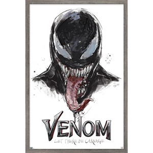 Trends International Marvel Venom: Let There be Carnage - Illustration with Tongue Framed Wall Poster Prints - 1 of 4