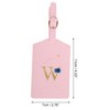 Unique Bargains Letter Luggage Tag Pink 1 Pc - 2 of 4