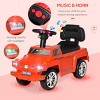 INFURNIC Baby Walkers Kids Ride On SUV Style Sliding Car with Horn Music Hidden Storage Anti Dumping System, Red, 26.8"*12"*16.3" - 2 of 4