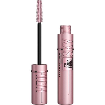 Maybelline Lash Sensational Sky High Washable Mascara Makeup, Volumizing, Lengthening, Defining, Curling - Very Black