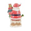 Ganz 6.25 In Glittering Santa Figurine Holly Traditional Santa Santa Figurines - image 3 of 3