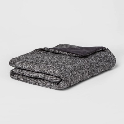 50"x70" 12lbs Weighted Throw Blanket with Removable Cover Heather Gray - Room Essentials™