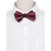 INSPIRE CHIC Men's Two Color Layered Adjustable Solid Color Bow Ties - 4 of 4