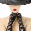 Skeleteen Above the Elbow Costume Gloves - Black - 3 of 4