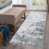 Area Rugs, Modern Abstract Living Room Rug, Low Pile Non Slip Stain Resistant Carpet for Bedroom, Dining Room, Home Office - 2 of 4