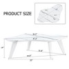 NicBex Modern 47.2" Cloud Shape Coffee Table with Wood Frame for Living Room and Bedroom - 2 of 4