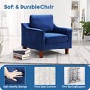 Garvee Mid Century Accent Chair Modern Upholstered Armchair Velvet Fabric Comfy Reading Chair Sofa Chair for Bedroom Living Room Office Apartment - 4 of 4