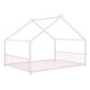 Full Size Metal House Bed with Roof for Bedroom - 4 of 4