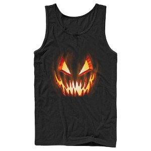 Men's Lost Gods Evil Pumpkin Face Tank Top - 1 of 4
