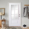 SpassWay 36"W*80"H 6-Lite Exterior Frosted Glass Prehung Front Entry Door Primed Interior Fiberglass Entrance Door - 2 of 4