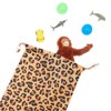 Blue Panda 12 Pack Animal Print Drawstring Gift Bags for Jungle Safari Birthday Party Favors (4 Designs, 10 x 12 In) - 4 of 4