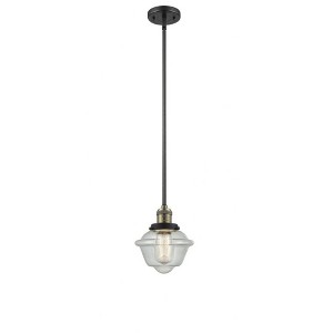 Oxford - 1 Light Stem Hung Mini Pendant In Traditional Style-8 Inches Tall and 7.5 Inches Wide - 1 of 1