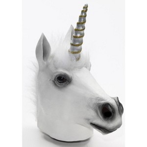 Forum Novelties Latex Animal Costume Mask Adult: Unicorn - 1 of 1