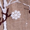 Gerson Reindeer Christmas Tree Skirt, Country Inspired Woodland Holiday Decor, Burlap and Faux Fur, 48 in diameter - 4 of 4