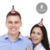 Big Dot of Happiness We Still Do - 40th Wedding Anniversary - Mini Cone Anniversary Party Hats - Small Little Party Hats - Set of 8 - image 2 of 4