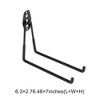 Unique Bargains Garage Storage Hooks with Screws Large Square Base Plate with Hook 6.3"x7.5"x2.8" 1 Pc - 3 of 4